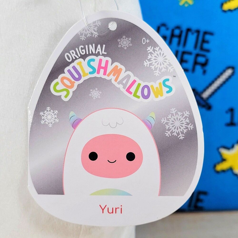 Squishmallow Yuri the Yeti 8" UltraSoft Christmas Holiday Kids Plush 2021 NWT - Picture 9 of 11